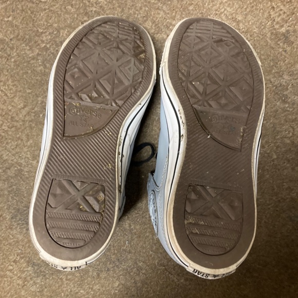 Converse All Star Unisex Light Gray High Top Sneakers - Picture 6 of 6